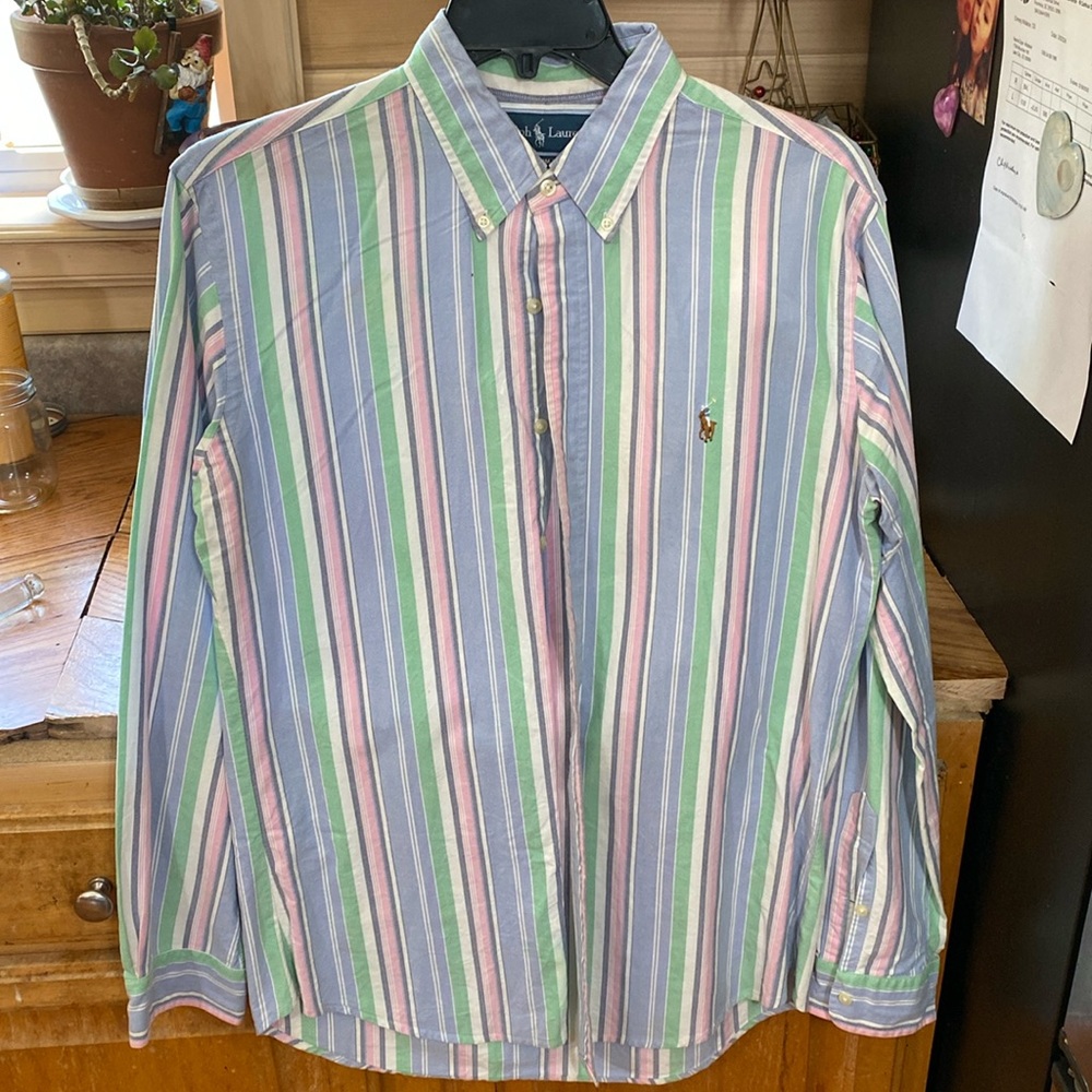 Ralph Lauren L custom fit button down
